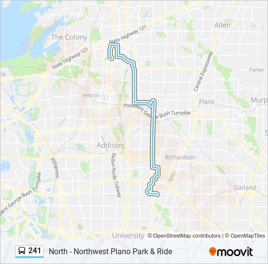 241 Route: Schedules, Stops & Maps - North - Northwest Plano Park ...