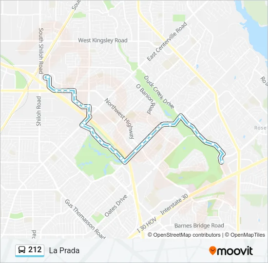 212 Bus Line Map