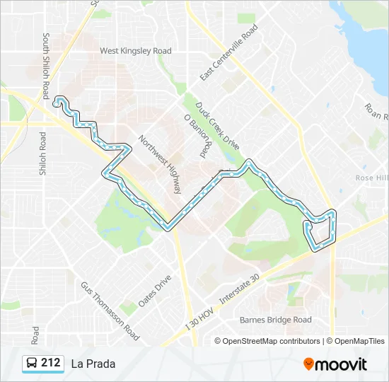 212 Bus Line Map