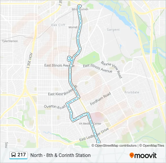 217 Bus Line Map