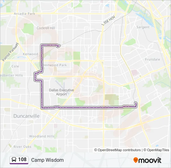 108 Bus Line Map