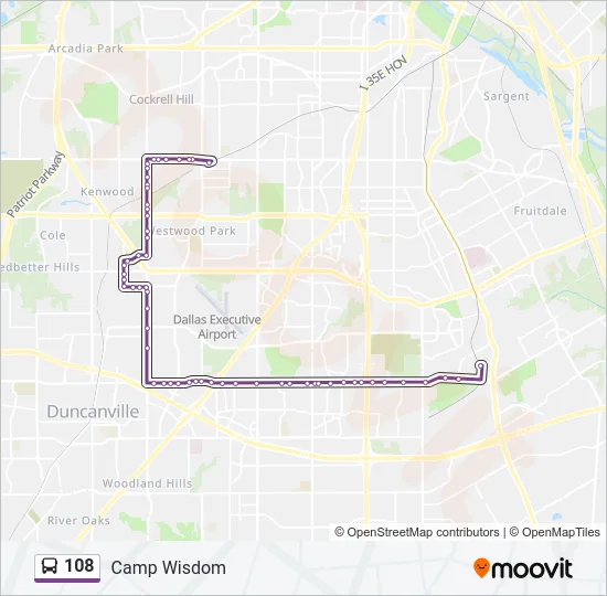 108 Bus Line Map