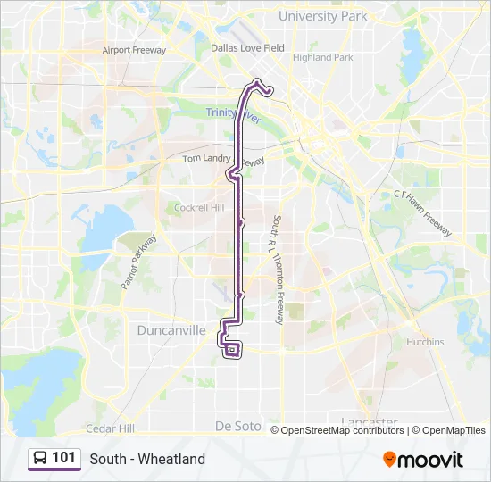 101 Bus Line Map