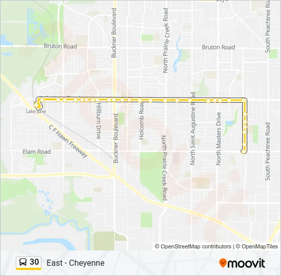 30 Bus Line Map