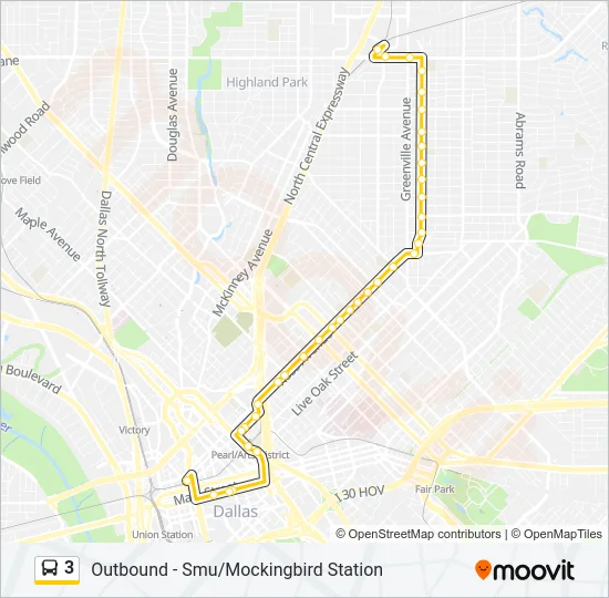 3 Bus Line Map