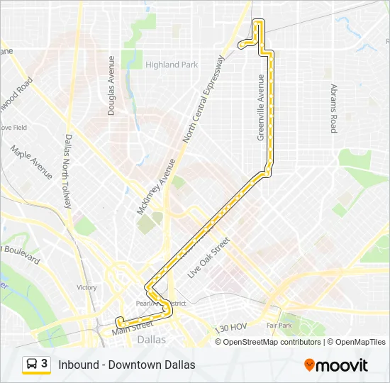 3 Bus Line Map