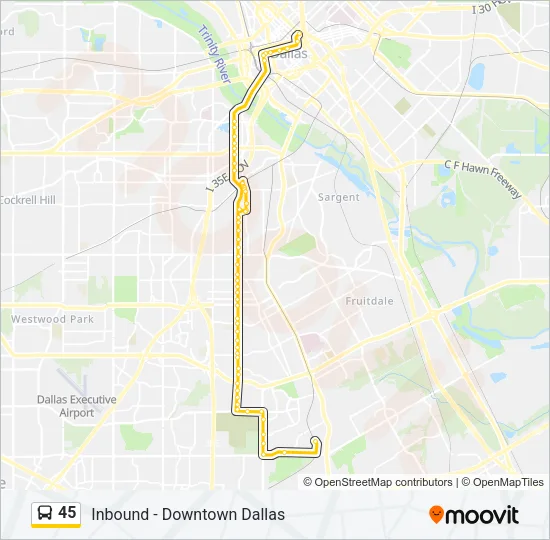 45 Bus Line Map