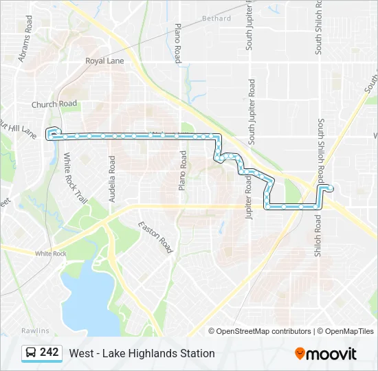 242 Bus Line Map