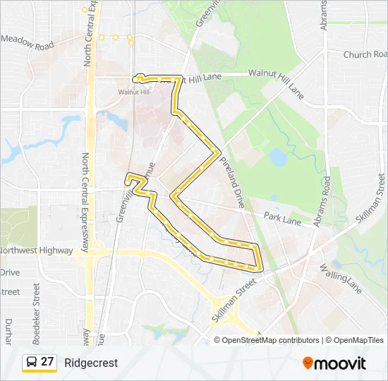 27 Bus Line Map