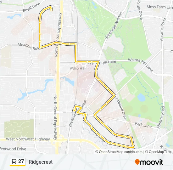 27 Bus Line Map