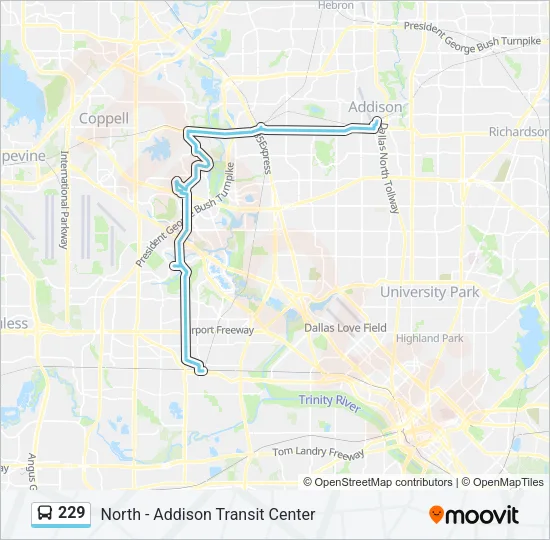 229 Bus Line Map