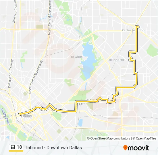 18 Bus Line Map