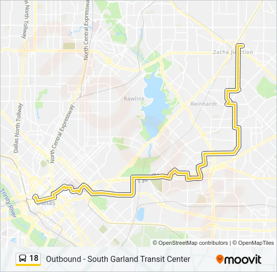 18 Bus Line Map