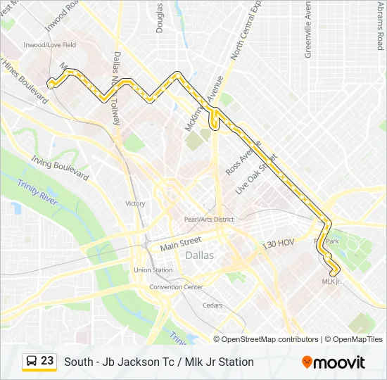 23 Bus Line Map