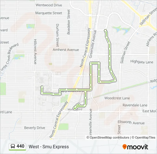 440 Bus Line Map