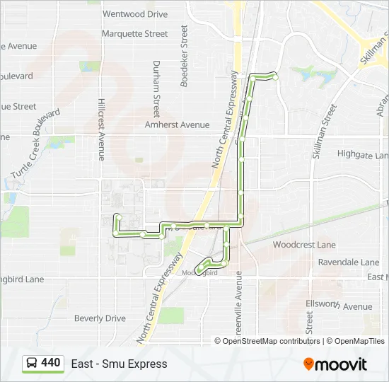 440 Bus Line Map