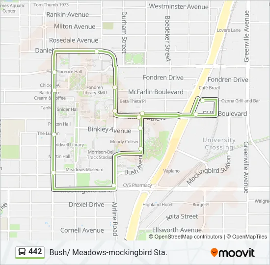 442 Bus Line Map
