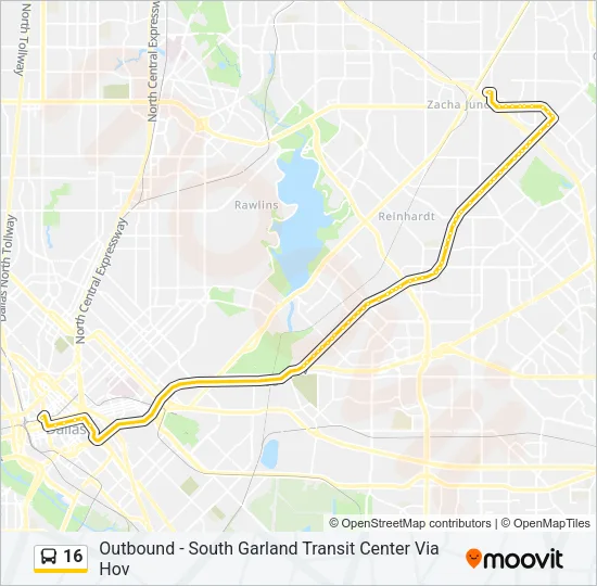 16 Bus Line Map