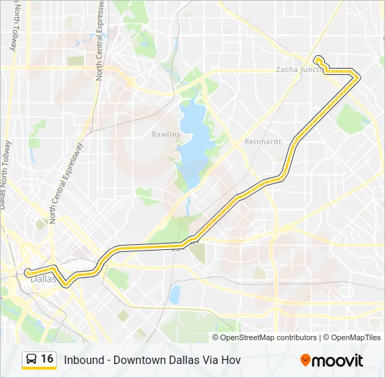 16 Bus Line Map