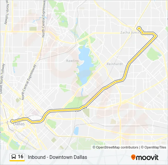 16 Bus Line Map