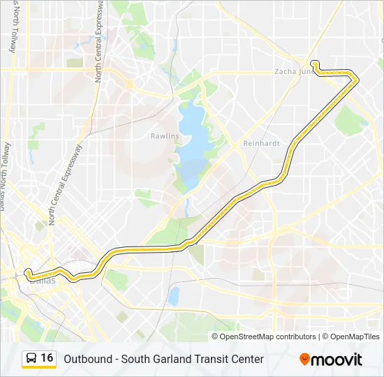 16 Bus Line Map