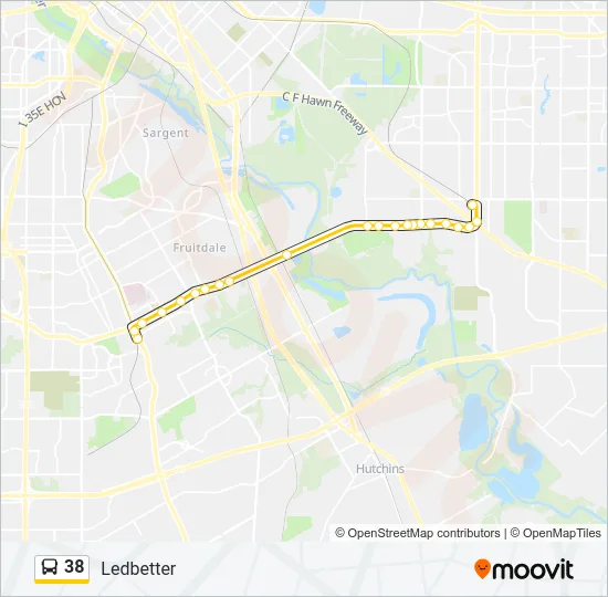 38 Bus Line Map