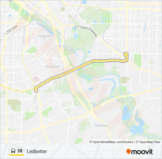 38 Bus Line Map