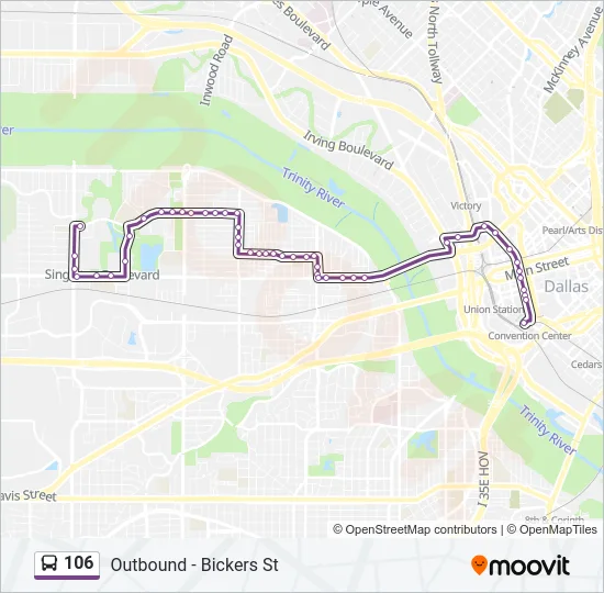 106 Bus Line Map
