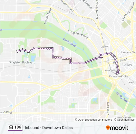 106 Bus Line Map
