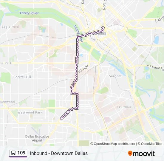 109 Bus Line Map