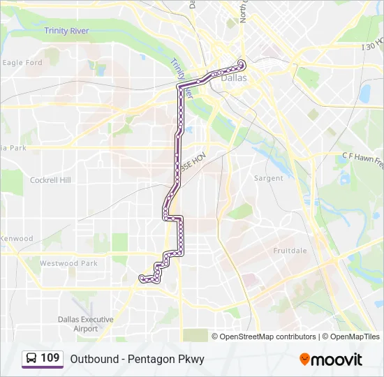 109 Bus Line Map