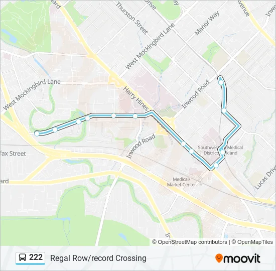 222 Bus Line Map