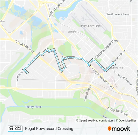 222 Bus Line Map