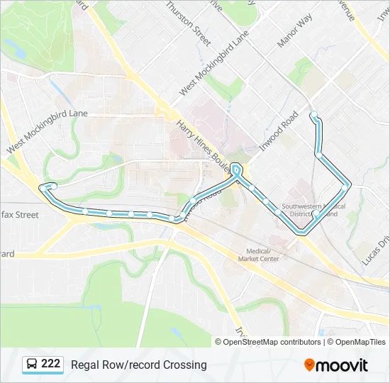 222 Bus Line Map