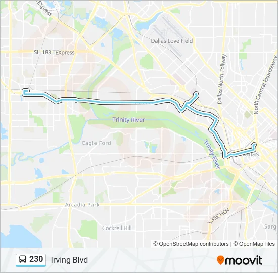 230 Bus Line Map