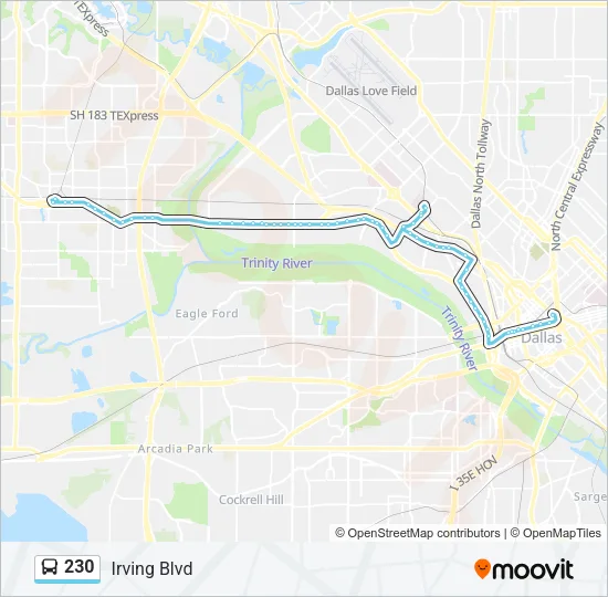 230 Bus Line Map