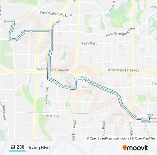 230 Bus Line Map