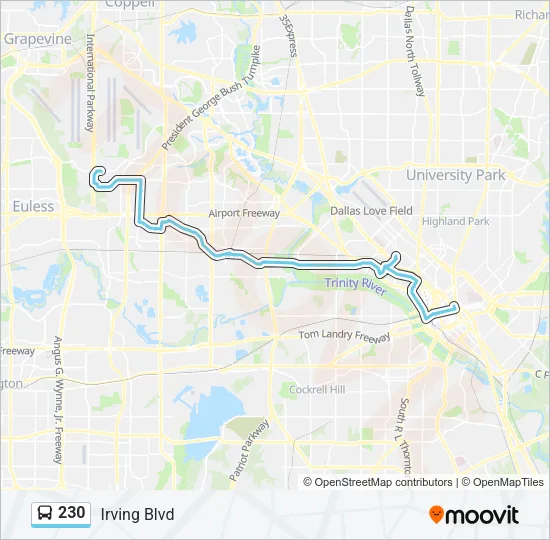 230 Bus Line Map