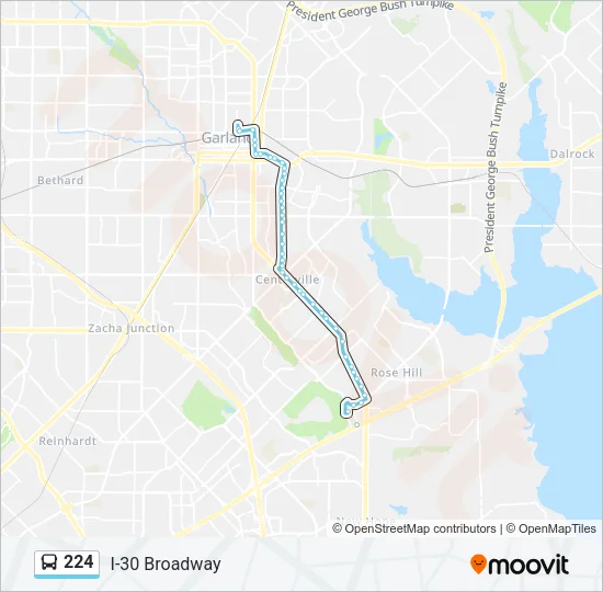 224 Bus Line Map