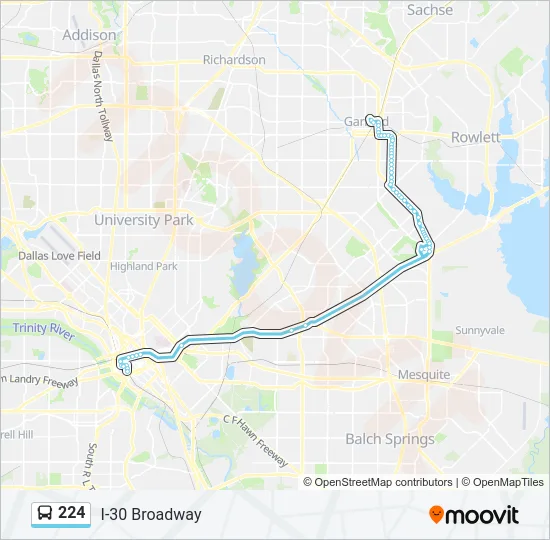 224 Bus Line Map