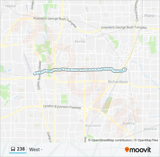 238 Bus Line Map