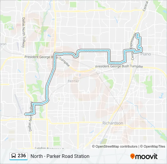 236 Bus Line Map