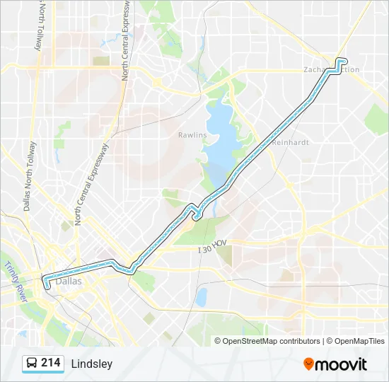 214 Bus Line Map