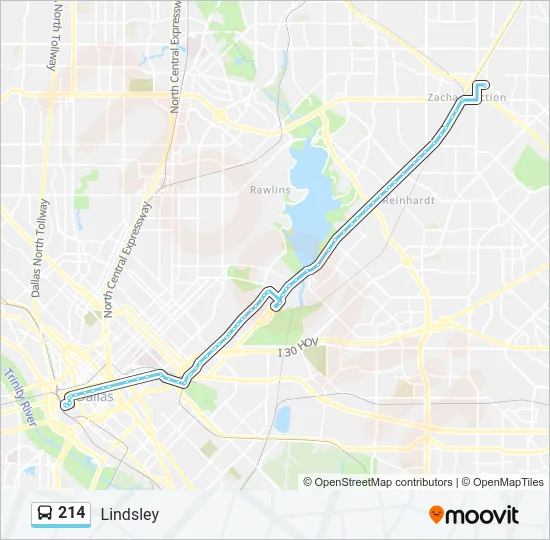 214 Bus Line Map