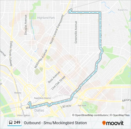 249 Bus Line Map