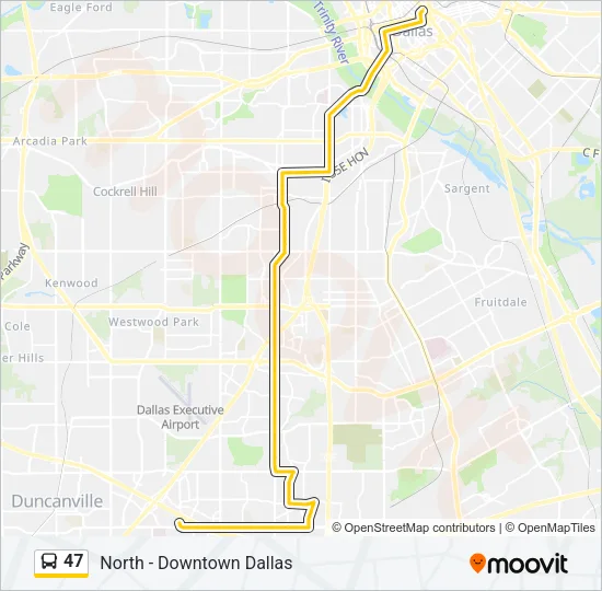 47 Bus Line Map