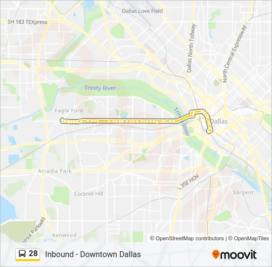 28 Bus Line Map