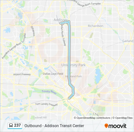 237 Bus Line Map