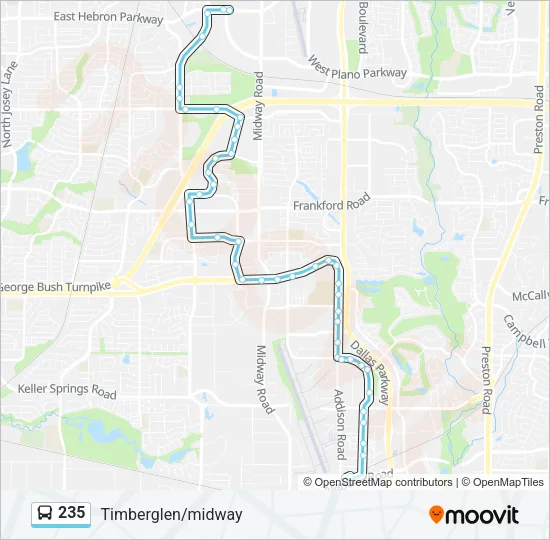 235 Bus Line Map