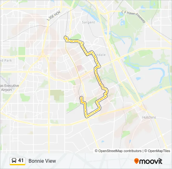 41 Bus Line Map